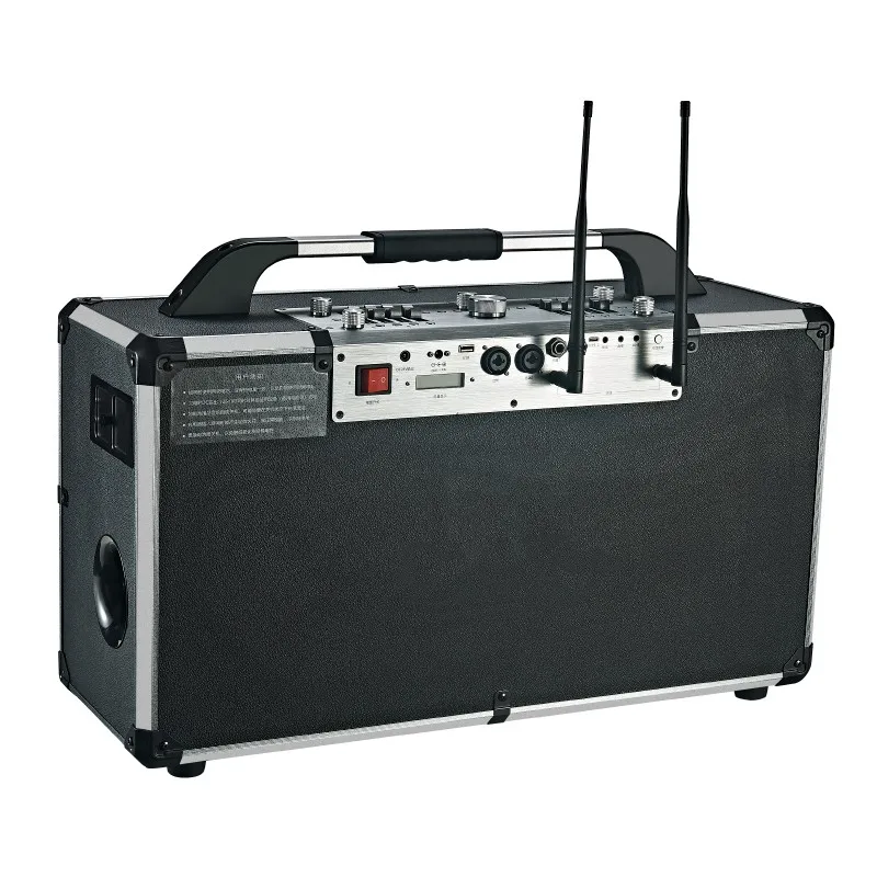 XDOBO SINOBAND Alps Pro 500 وات مكبر صوت بلوتوث مع مضخم صوت وميكروفونات لاسلكية وقت تشغيل طويل لـ DJ والكاريوكي