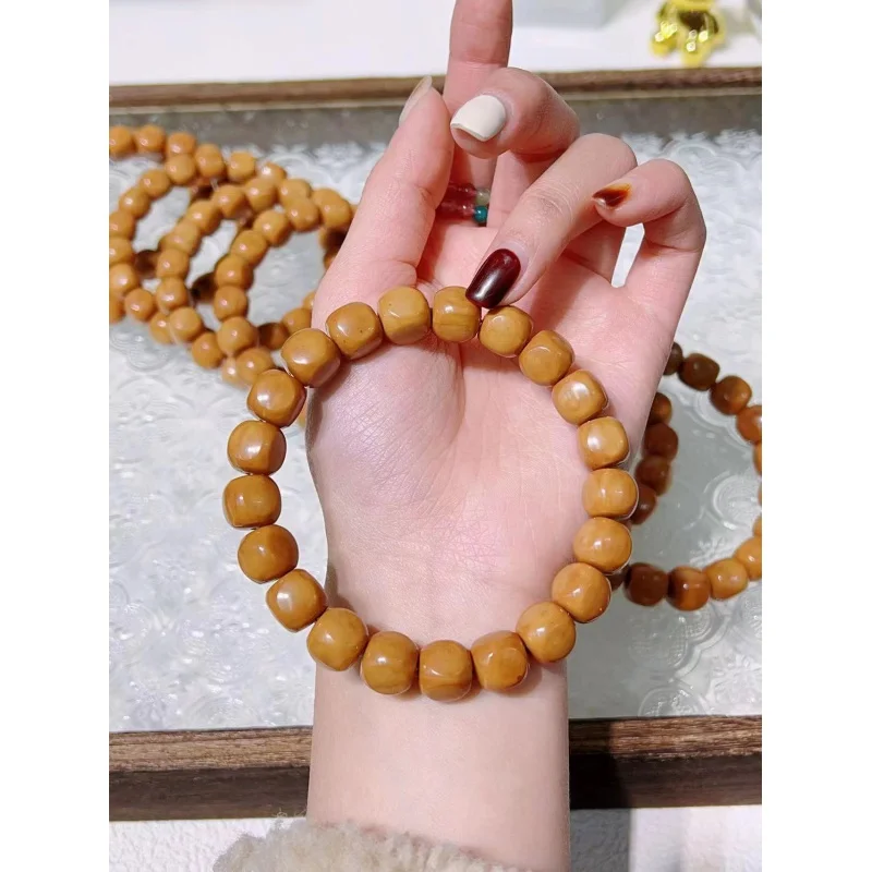 Monkey Head Carved Hexagonal Old Light Bead Monkey Head Accessories Single Circle Monkey Head Octagonal Large Intestine Multiple image 6