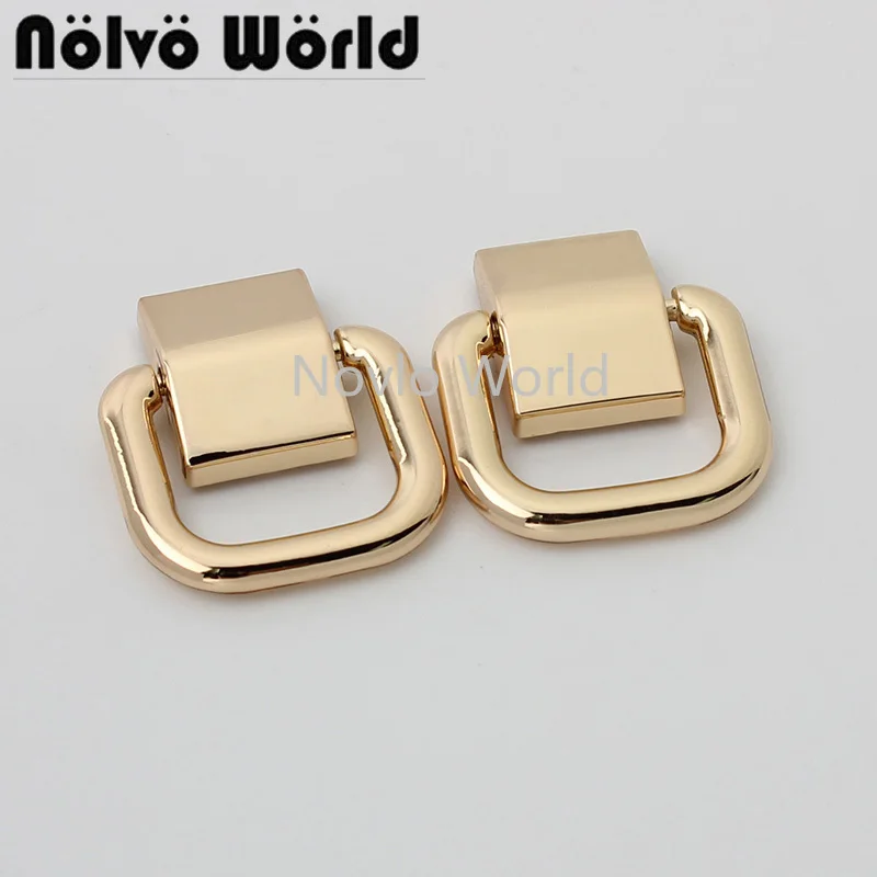 

5-25pairs 27*31mm 18mm inner gold zinc alloy bag hanger connector buckle for chain bag handbag strap accessories