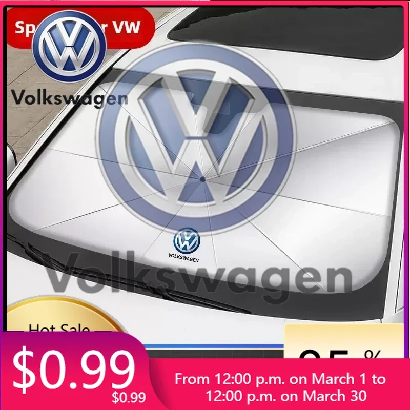 

Автомобильные аксессуары 2026: Новые стильные накладки для Volkswagen VW, солнцезащитный козырек на лобовое стекло для Volkswagen Golf
