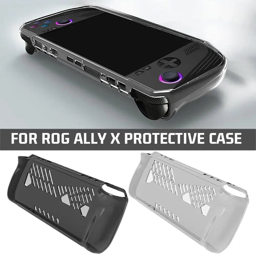 For ASUS ROG ALLY X Protective Shell Cover TPU Cooling Drop Resistance Shockproof Transparent Game Machine Shell Antifinger S2Q9