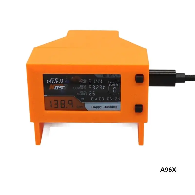 

Nerdnos Nerdminer 80-120GH/S Bitcoin Solo Miner BTC Asic Miner Wi-Fi Connection Bitcoin Crypto Miner