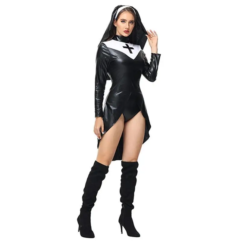 ชุดคอสเพลย์แม่ชีเซ็กซี่แนวพยาบาล สำหรับการแสดงบนเวที ปี 2023 ชุดแฟนซีวันฮาโลวีน  ชุดจีนโบราณสำหรับผู้หญิง