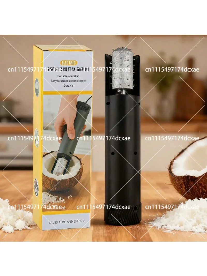Coconut Meat Grater Scraper Tool, Splash-Proof Coconut Shredder for Home Use, Coconut Meat Remover