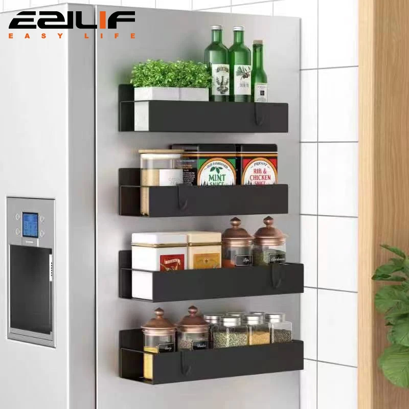 2/4PC Magnetisches Lagerregal Haushalt Küche Kühlschrank Waschmaschine Seite Hängendes Lagerregal, Multifunktionale Lagerung