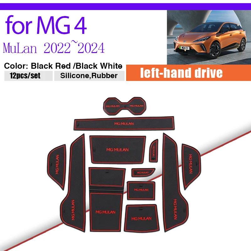 

Door Groove Pad for MG 4 MG4 EV EH32 MuLan 2022 2023 2024 Rubber Dust-proof Mat Cup Anti-Slip Gate Slot Car Sticker Accessorie