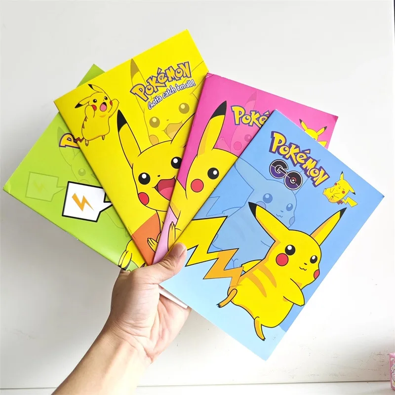 

Cartoon Anime Pikachus Series 4PCS Notebook Kawaii Character Creativity Cute HD Printing Notepad Diary Stationery Supplies