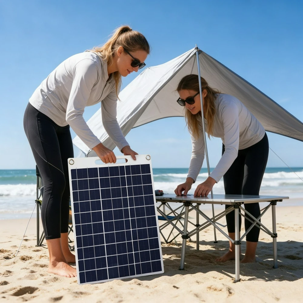 Portable Solar Charger Panel 15W 20W 5V Dual USB Water Resistant Fast Charging Outdoor Emergency Power for Camping Hiking RV