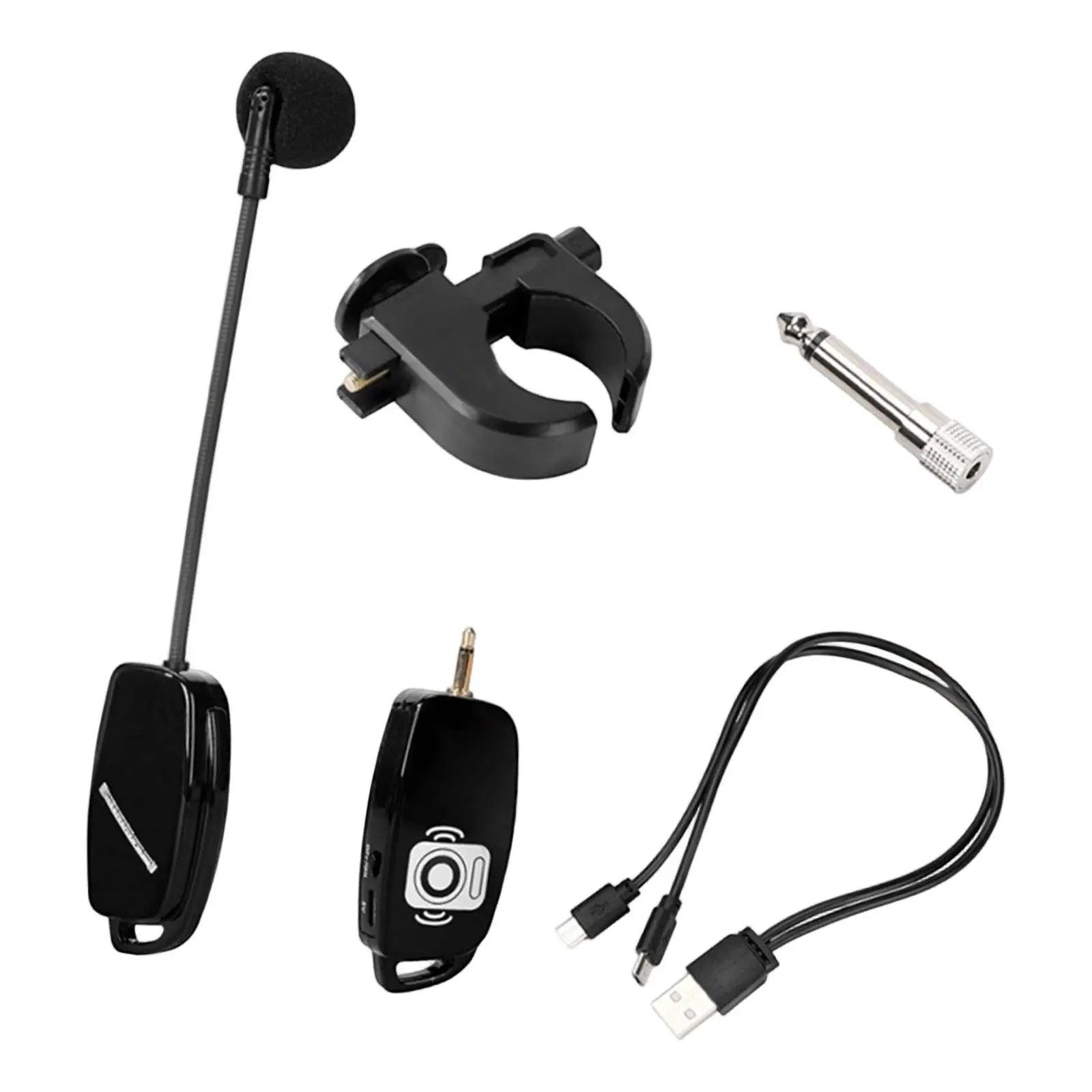 Noise Cancellation Wireless Flute Microphone System Professional Instrument Mic for Xiao Band Orchestra