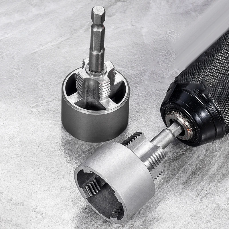 For Plumbing Tasks Pipe Tapping Tool DIY Plumbing Internal And External Die Cutter Solution