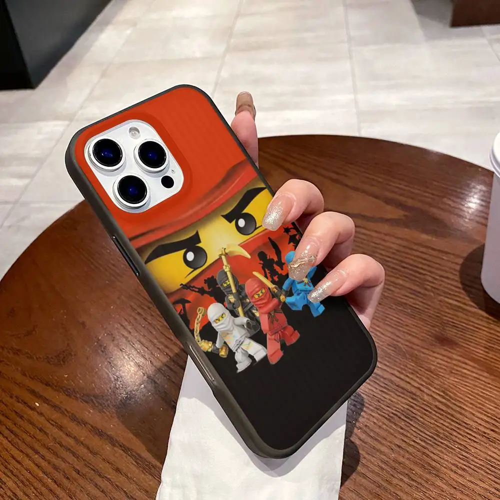 L-Lego N-Ninjago Handyhülle, gewelltes Muster, Handyhülle für iPhone 17, Air 16, 15, 14, 13, 12, 11 Plus Pro Max, stoßfeste Abdeckung