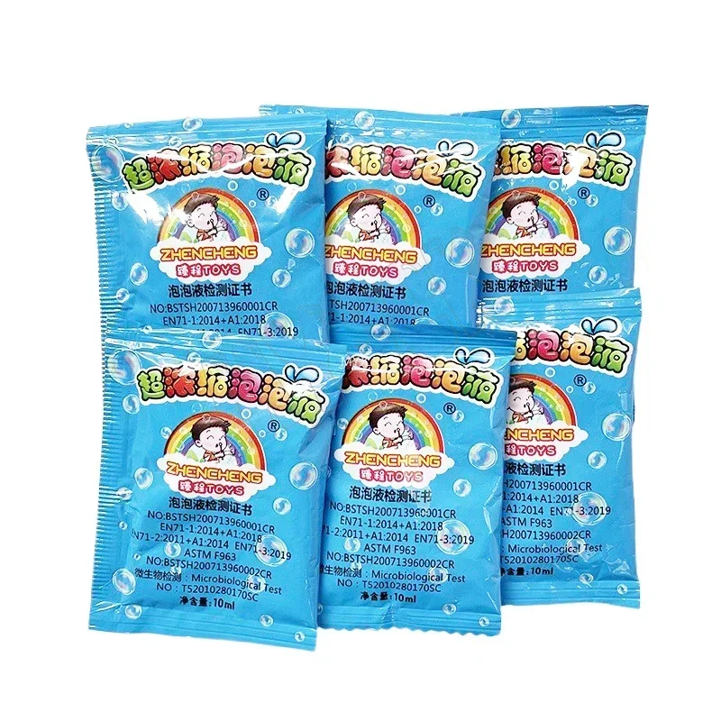 1-10 stks Bubble Machine Bijvullen Kleur Bubble Concentraat 10 stks ≈ 500 ml Bubble Gun Bijvullen