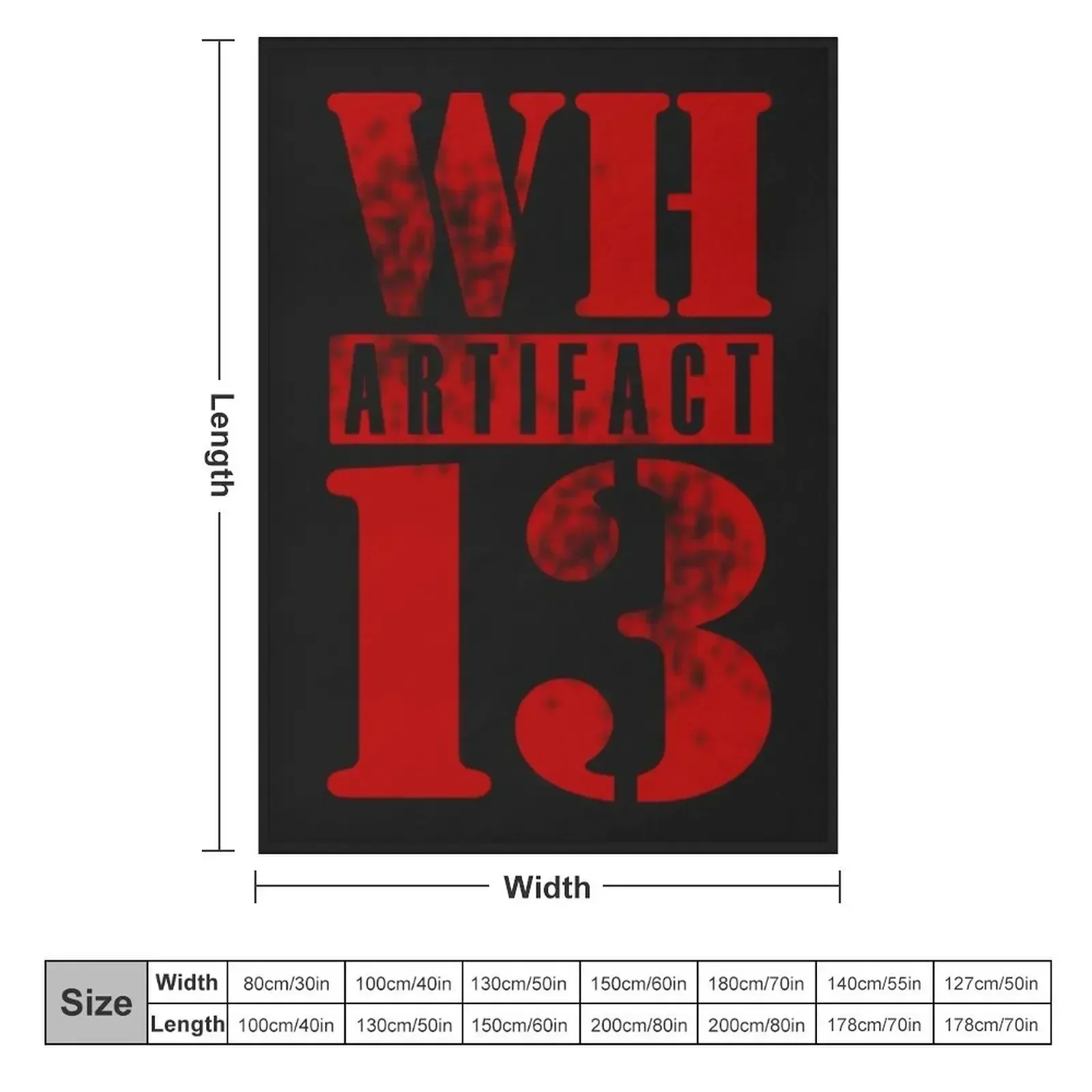 Warehouse 13 T-ShirtWH13 Artifact Throw Blanket Camping Giant Sofa Warm halloween Blankets
