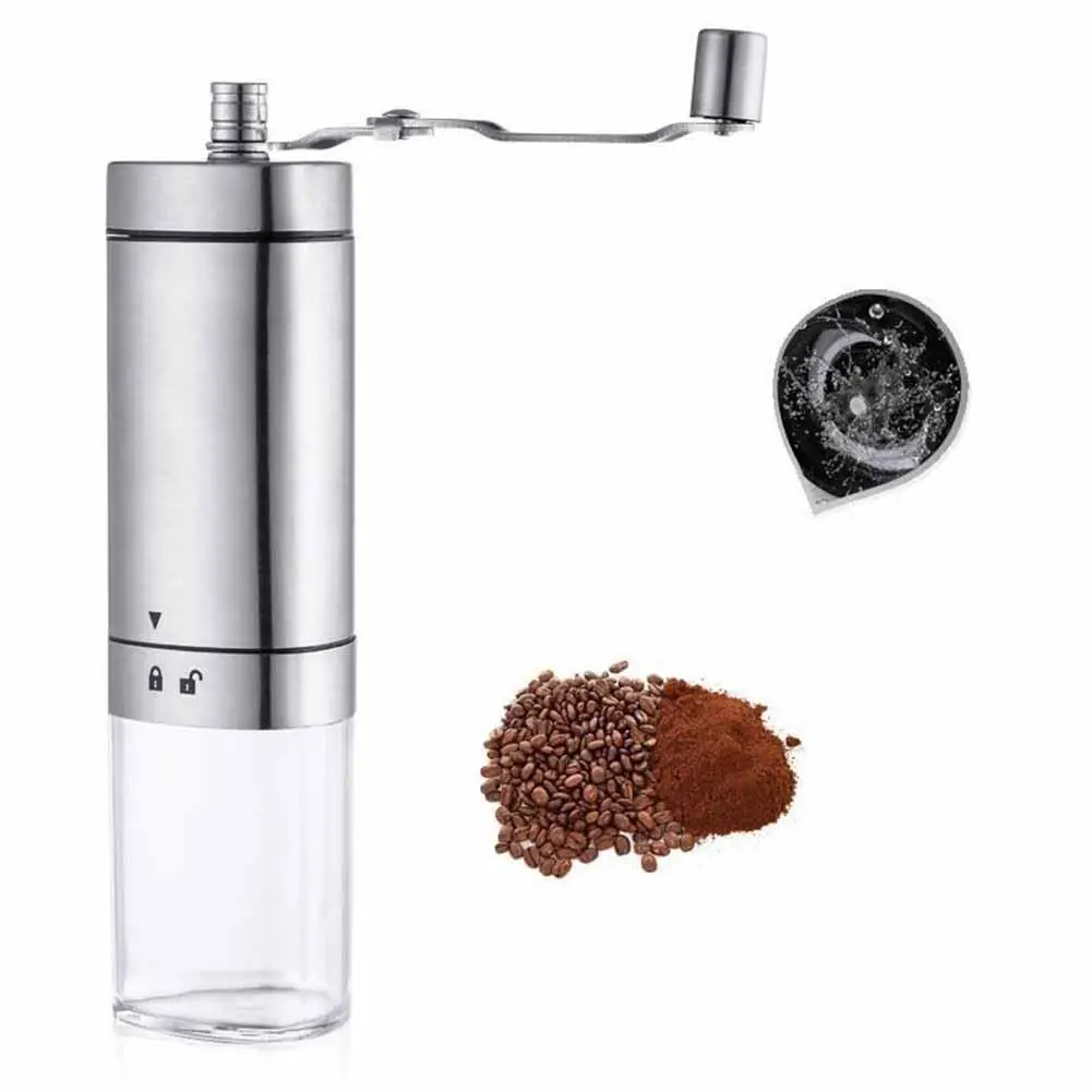 

Manual Coffee Grinder Portable High Quality Grinder Mill Multifunctional Stainless Steel Hand-cranked Mill Machine