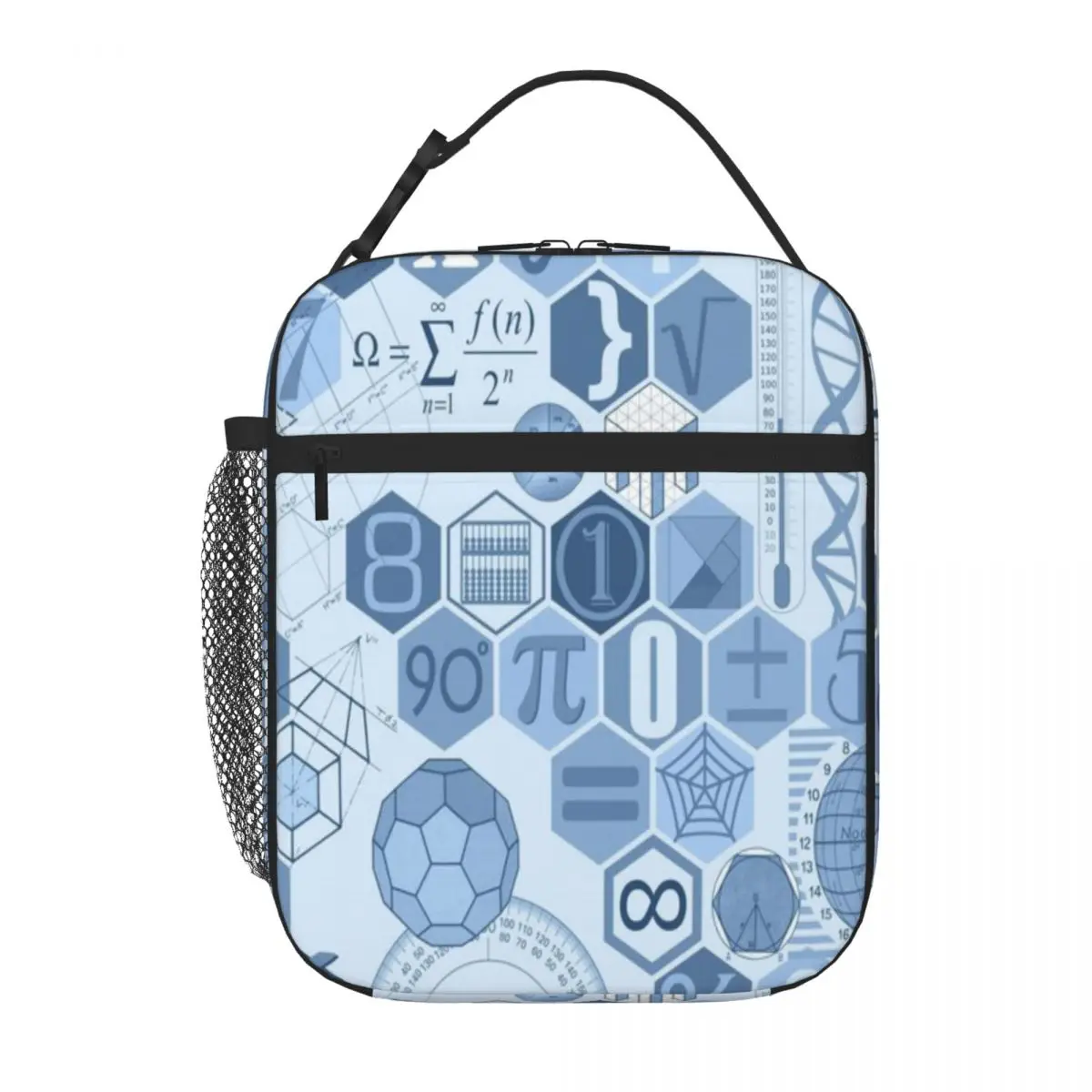Bestselling Math In Color (navy) Oxford Cloth Lunch Carrier Daycare Meal Meal Bag