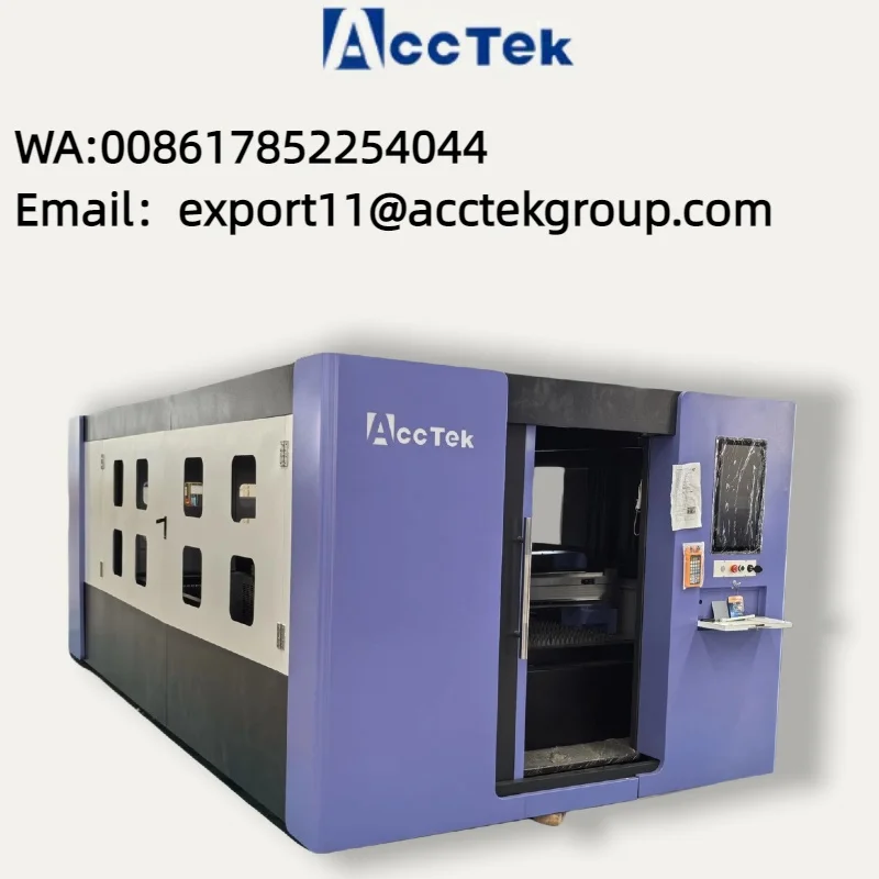 ACCTEK laser China factory 6000W 12000W cnc fiber laser cutting machine price for steel metal  Poland Slovenia Germany price