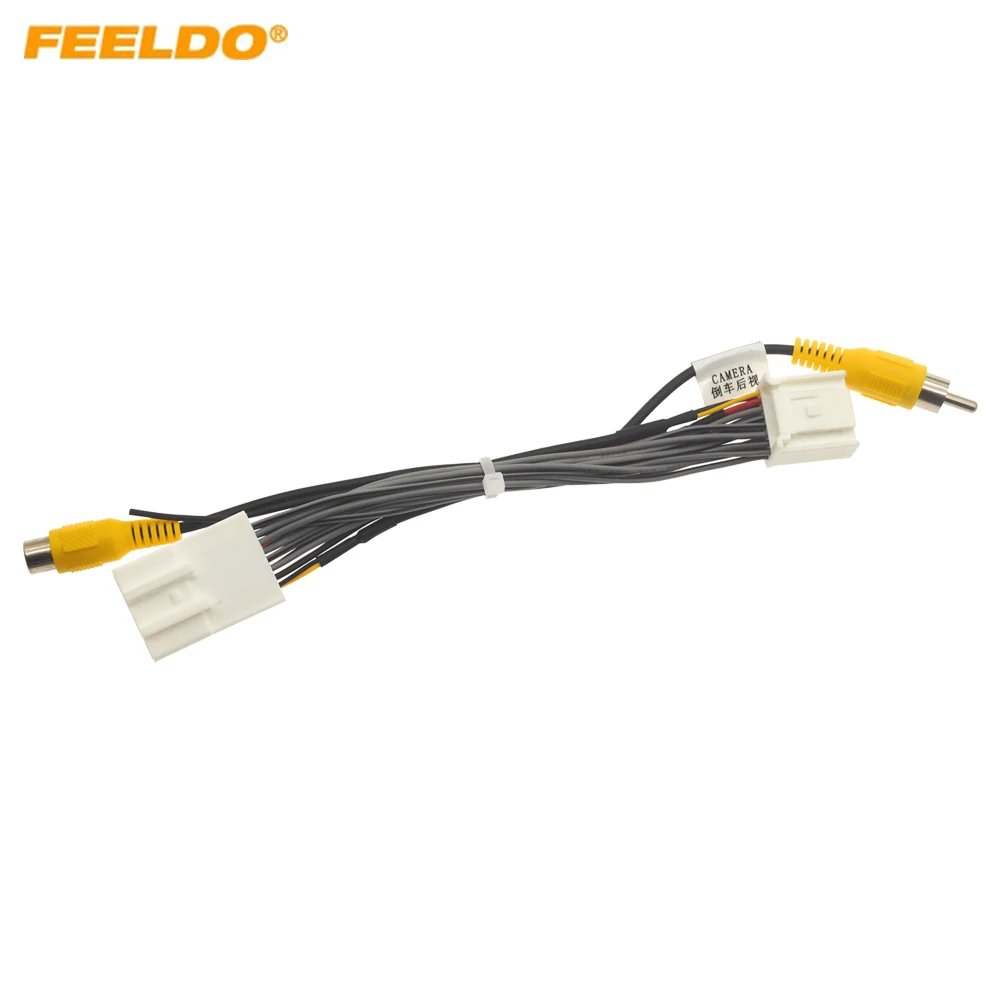 

FEELDO Auto 16-pin Reverse Camera Output Video Adapter Wiring Cable For Nissan Original Factory Car Camera Video Output