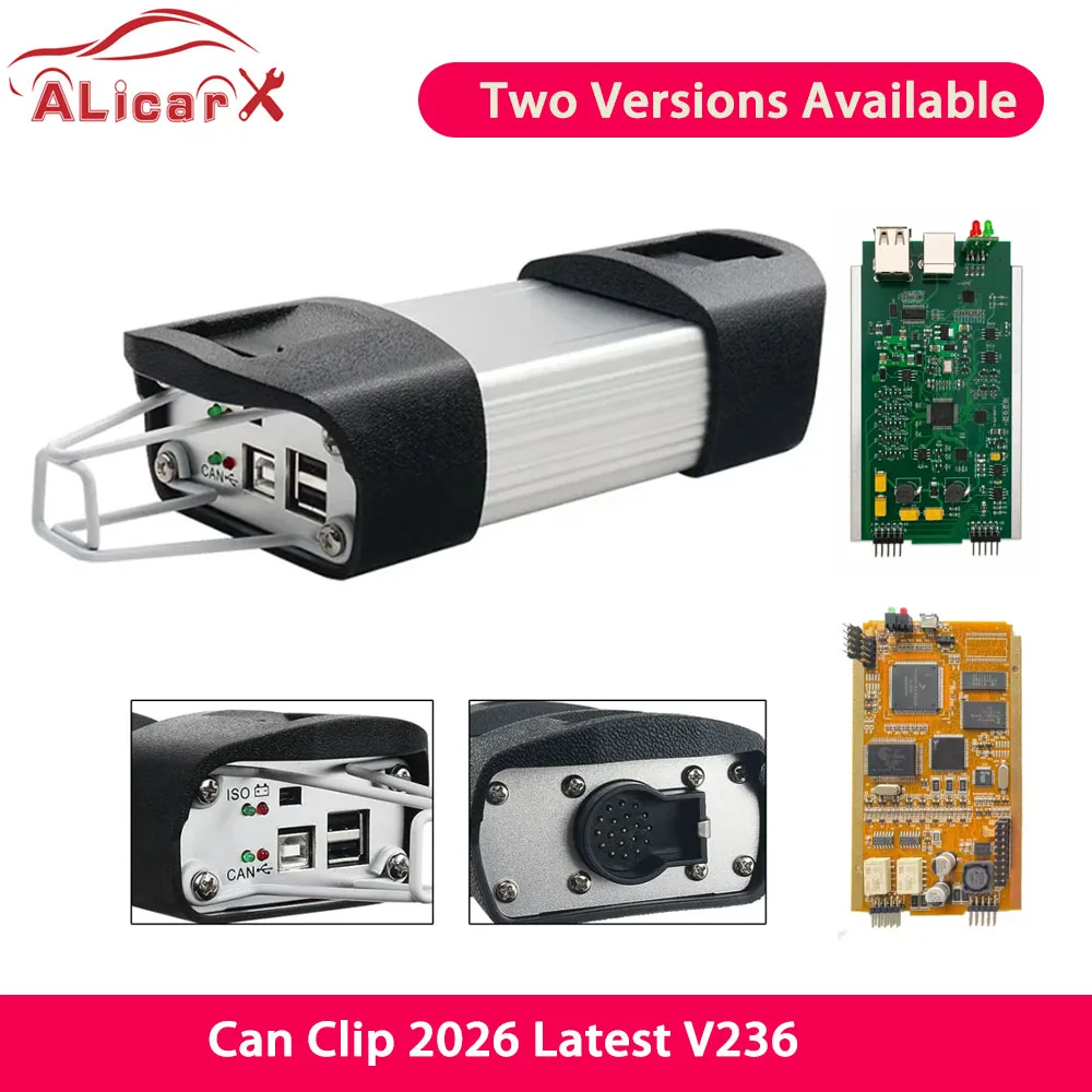 Golden Full Chip AN2131QC Reprog Can Clip V220 For Renault Diagnose OBD2 Diagnostic Scanner Diagnostis Car Vehicle Repair Tool
