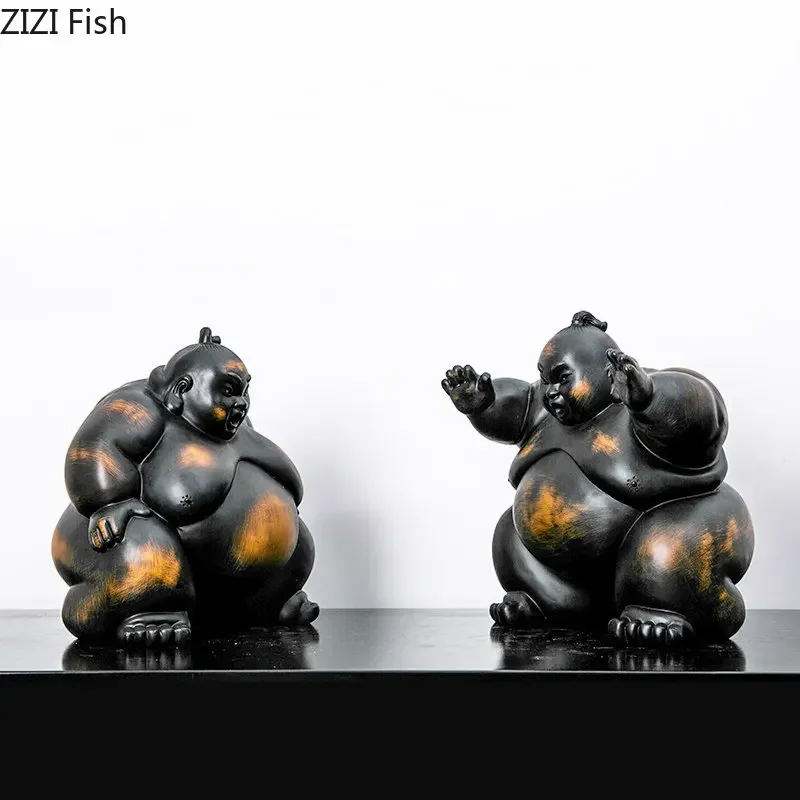 Japanese Style Resin Ornaments Decoration Crafts Home Accessories Statue Trinket Living Room Desk Decoration Figurines Gift