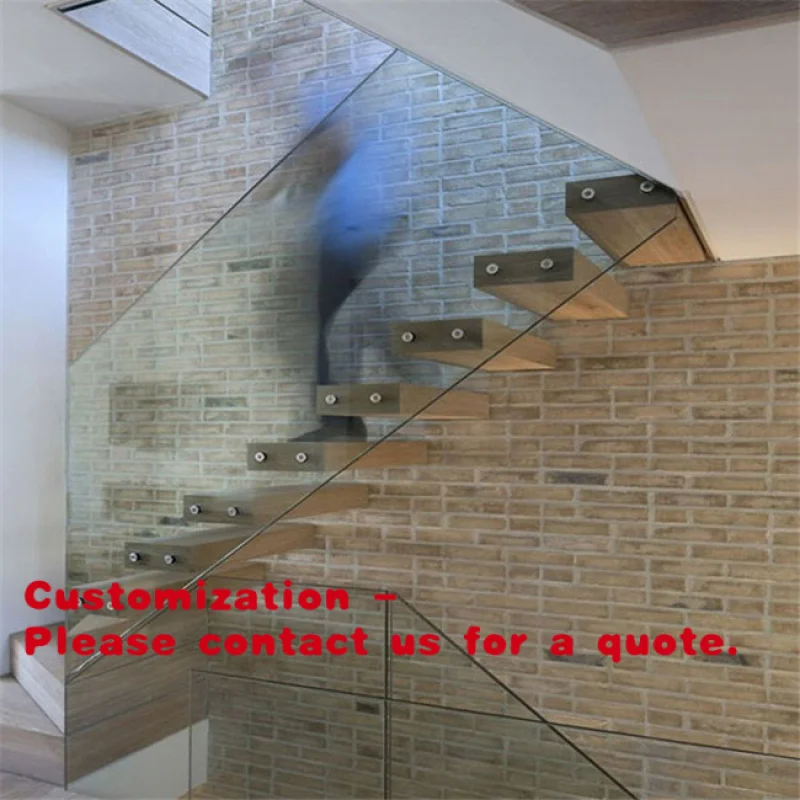 

Лестницы на заказ с платформой и плавающими перилами