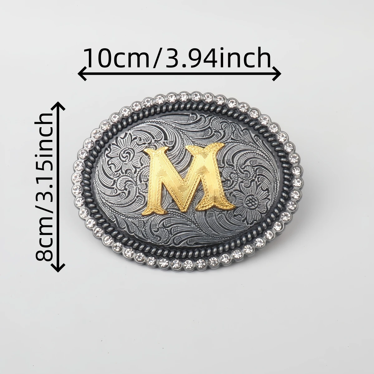 1 Piece Belt Buckle Metal Letter Relief Buckle Western Cowboy Style Belt Buckle
