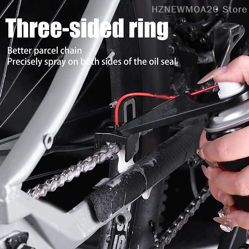 

Fast Motorcycle Chain Lube Oiler Tool Mess-Free Chain Wax Bike Chain Cleaner Tool Lubricant Straw Holder Positioner Applicator