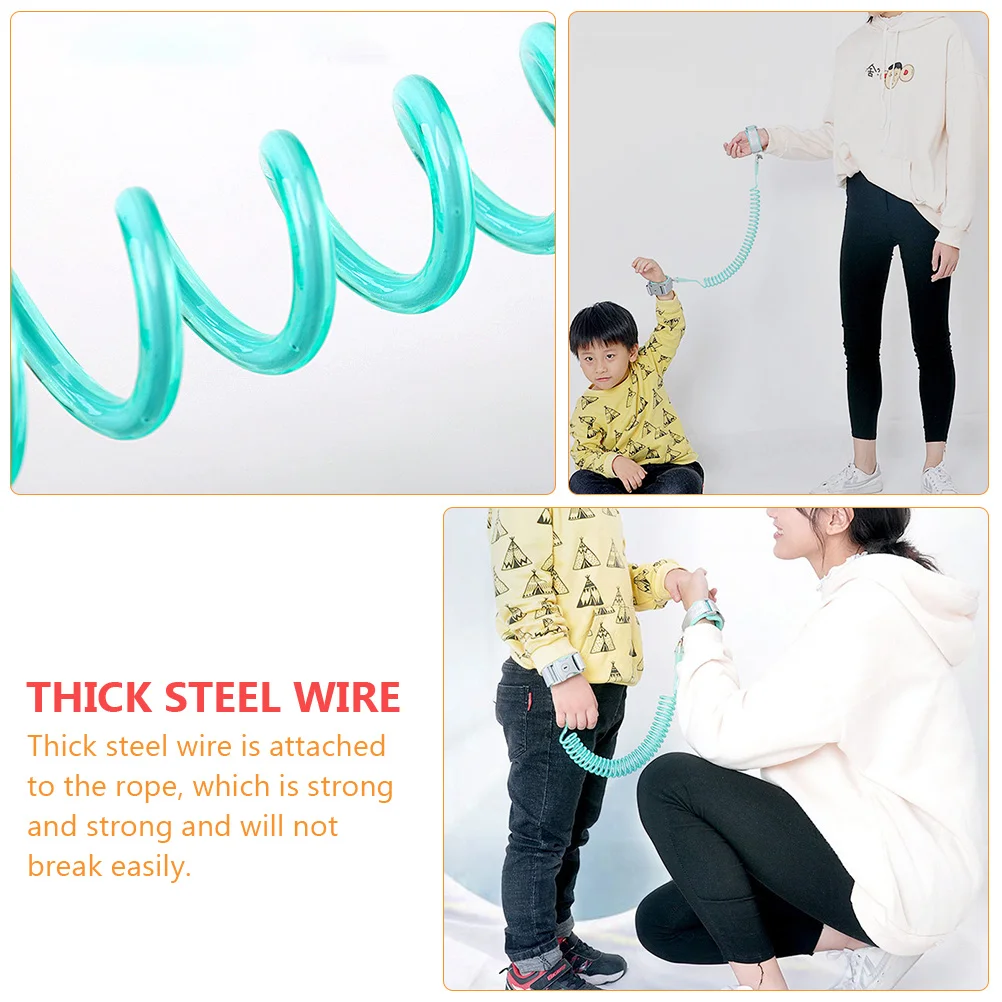 

1pc Anti Lost Wrist 5m Safety Belt for Toddlers Childproof Steel Wire Strap Elastic Baby Wristband