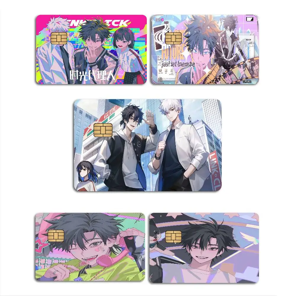 Link Click Anime Anime Front Cover Film Sticker Skin For Credit Debit Card Small Large Chip