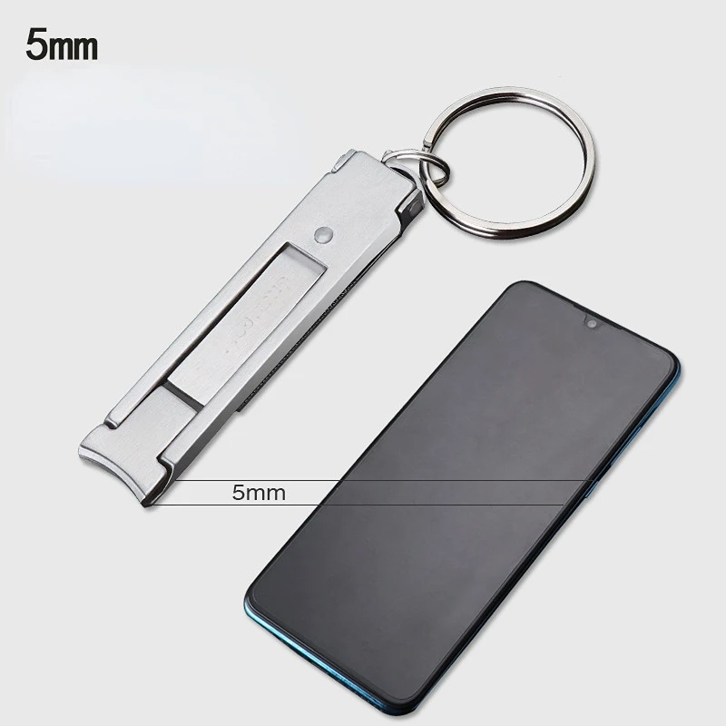 กรรไกรตัดเล็บบางเฉียบ 0.5 ซม. แบบพกพา พับได้ อเนกประสงค์ กำจัดหนังกำพร้า คีมตัดเล็บ อุปกรณ์ทำเล็บ