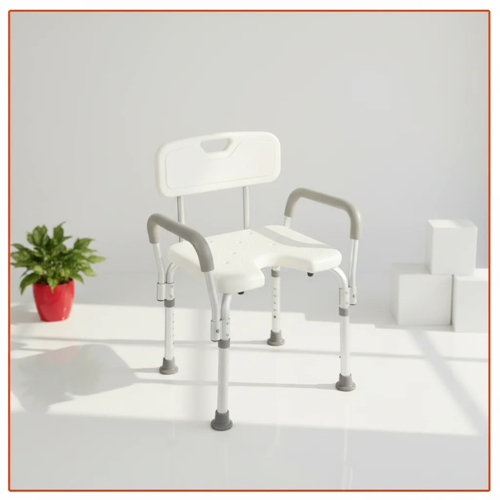 

Adjustable Height Thickened Bath Chair for Elderly and Pregnant Women Bathroom Use