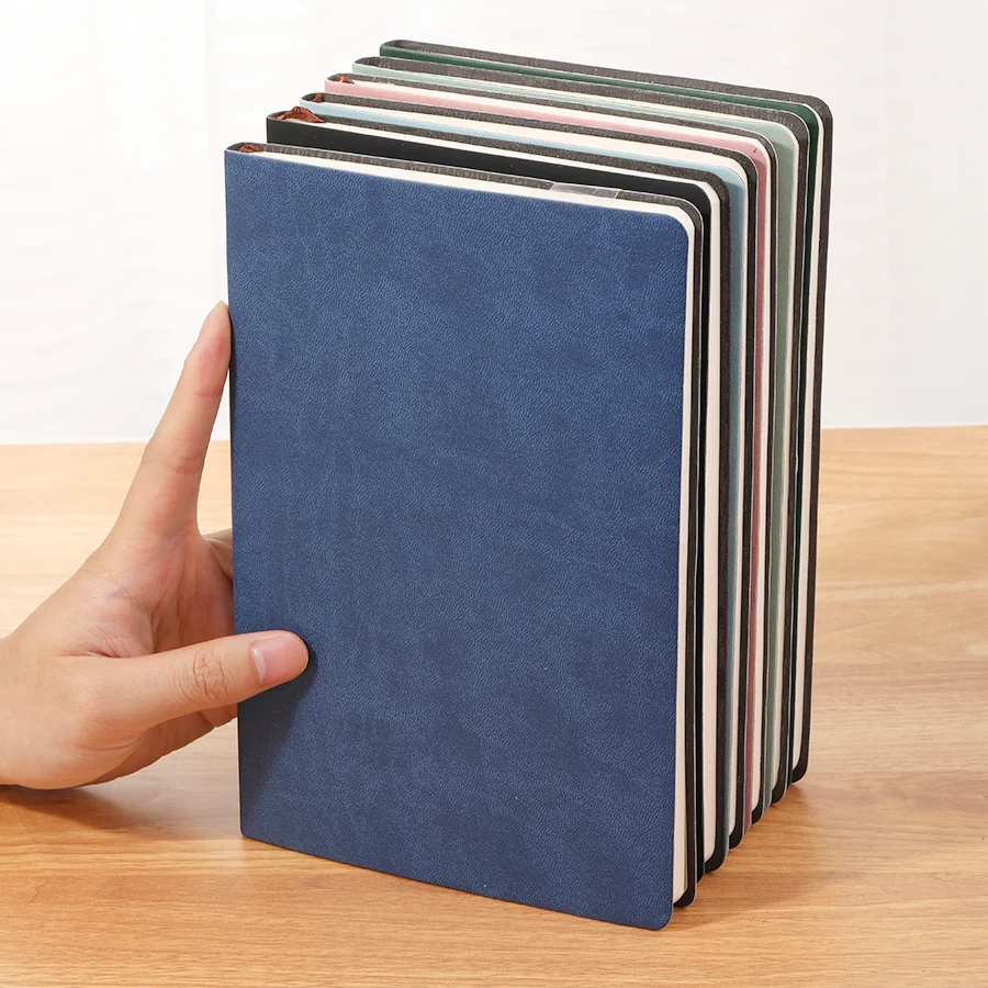 2PC A5 soft leather notebook, 120 pages, hot selling office stationery, waterproof cover, comfortable touch