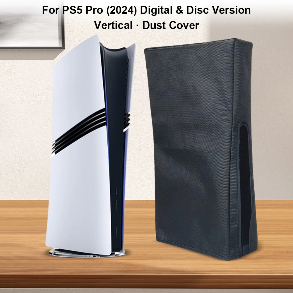 Vertikale Staubschutzhülle, Staubhülle, kratzfeste Schutzhülle, Konsolenschutz für PS5 Pro 2024 Konsole Digital und Disc Edition