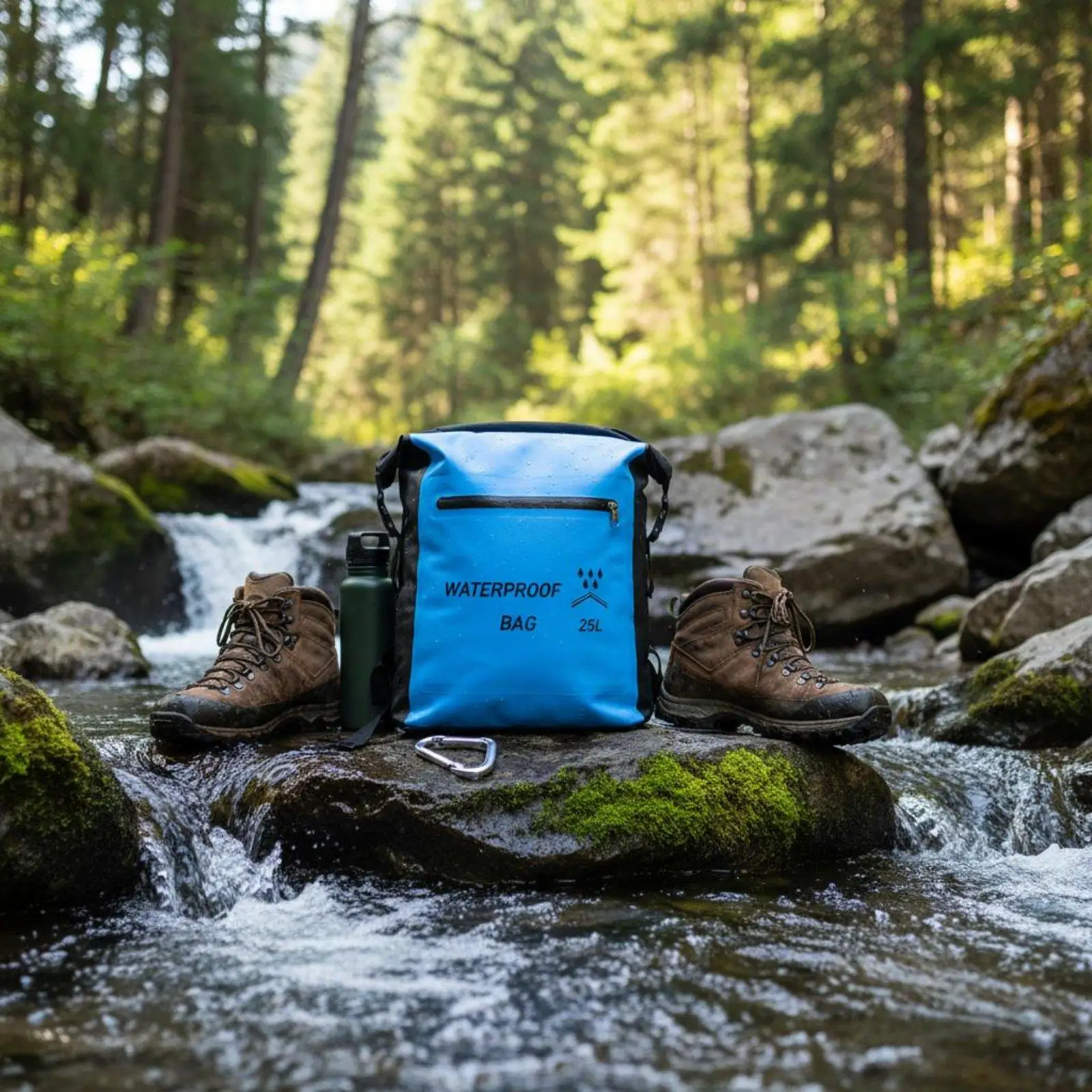 防水ボートバッグ-25l-ドライバックパック-pvcメッシュ-工業用パック-ハイキング-アウトドア-旅行-水泳-キャンプ用