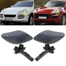 Car Front Bumper Head Lamp Cleaning Jet Cover Lid Headlight Washer Water Sprayer Nozzle For Porsche Cayenne 9PA 2007-2010