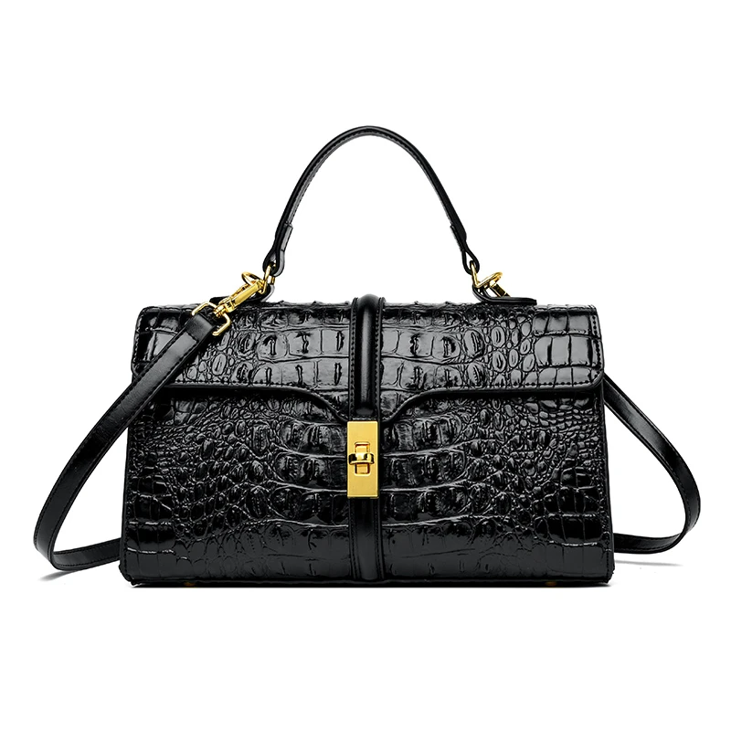 New Luxury Famous Designer Brand Crocodile Pattern Women\'s Shoulder Bags High Quality Ladies Handbag Casual Crossbody Bag Totes