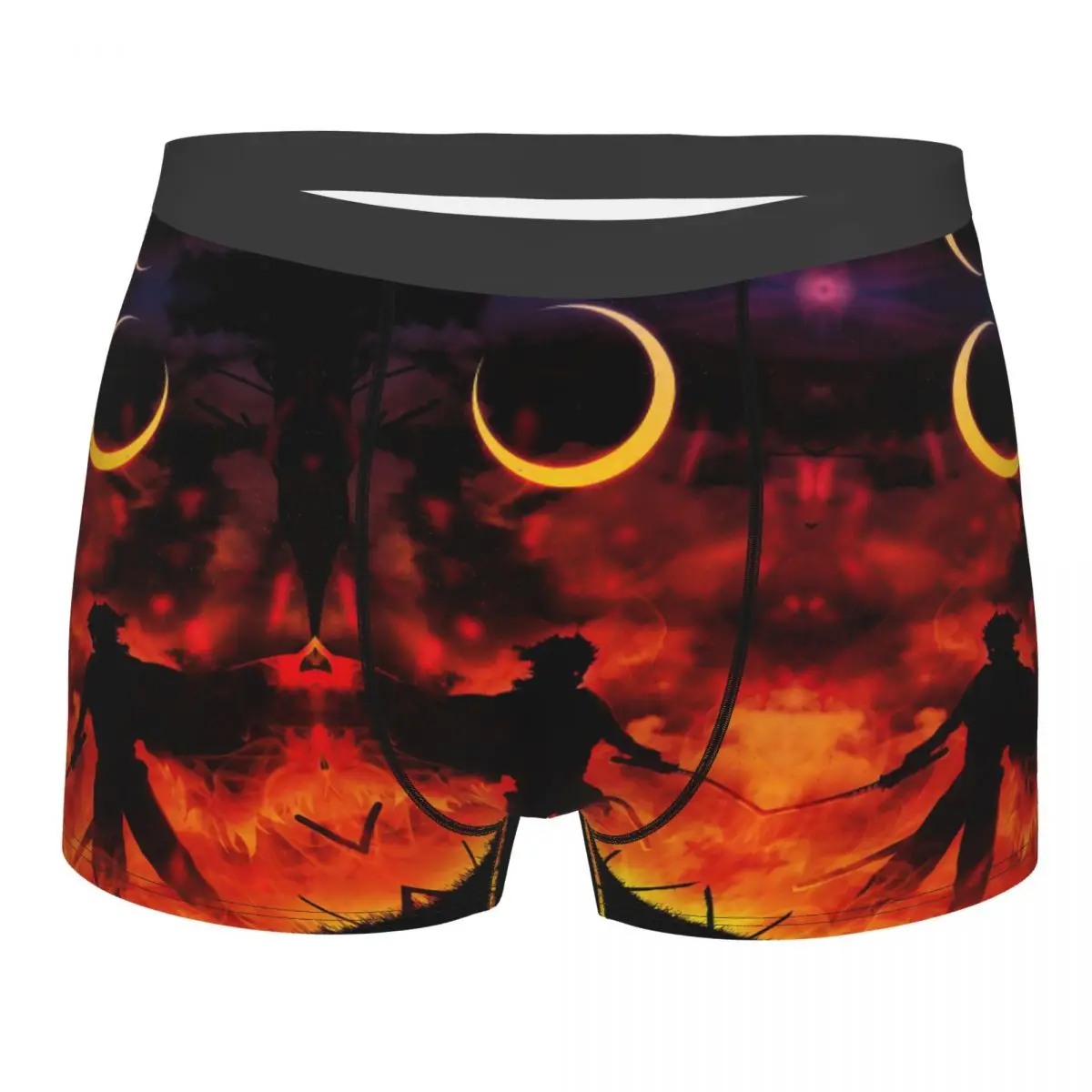 Men's Special Demon Slayer Underwear, Kimetsu No Yaiba Boxer Briefs, Roupa Interior Altamente Respirável, Shorts Estampados em 3D, Qualidade Superior, Idéia Presente