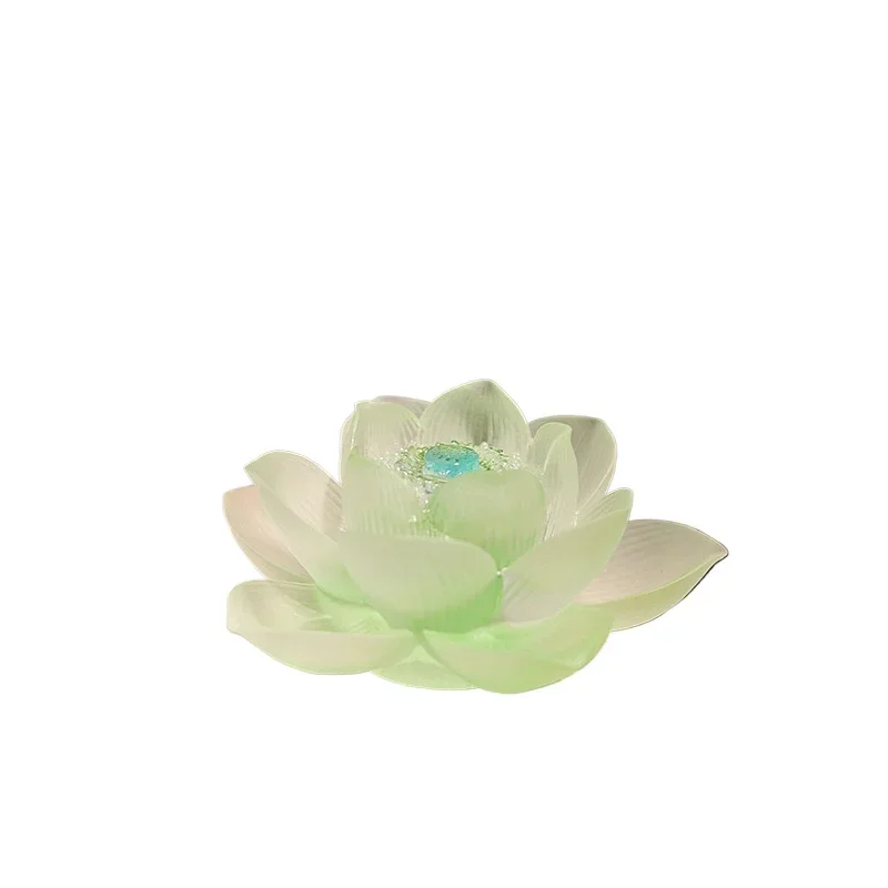 Glazed lotus fragrance insert ornament Cailian study Zen decorative jewelry