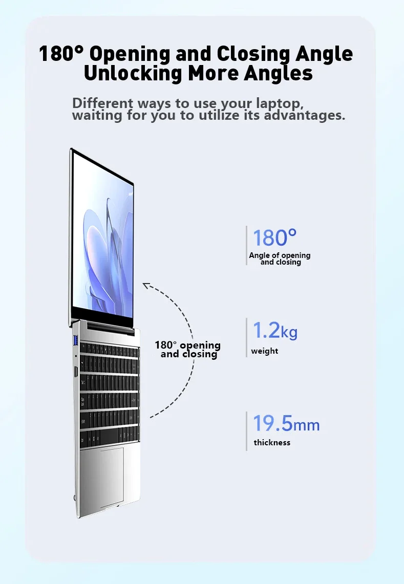 Portátil 2026 de 14.1 Pulgadas, 16GB RAM, 2TB SSD, Windows 11, Intel N3700, Ultra Delgado, para Juegos, Pantalla 1920*1080, Computadora para Oficina y Estudio