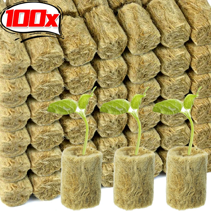 10/100PCS Planting Sponge Grow Sponge Seed Seedling Grow Plug Plant Hydroponic Propagation for Household Garden Accessories