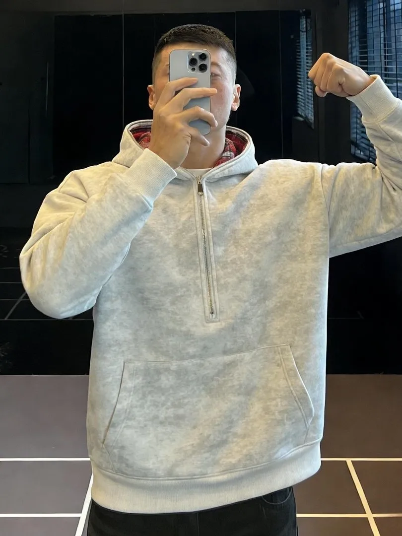 

Мужская толстовка оверсайз свободного кроя с молнией, с эффектом тай-дай, осенне-зимняя, повседневная, удобная, дышащая, немнущаяся