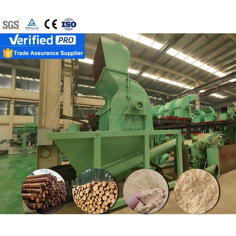 LANE Straw Bales Crusher Chicken Feed Machine Mixer And Crusher Industrial Large Capacity Small Wood Crusher For Sale