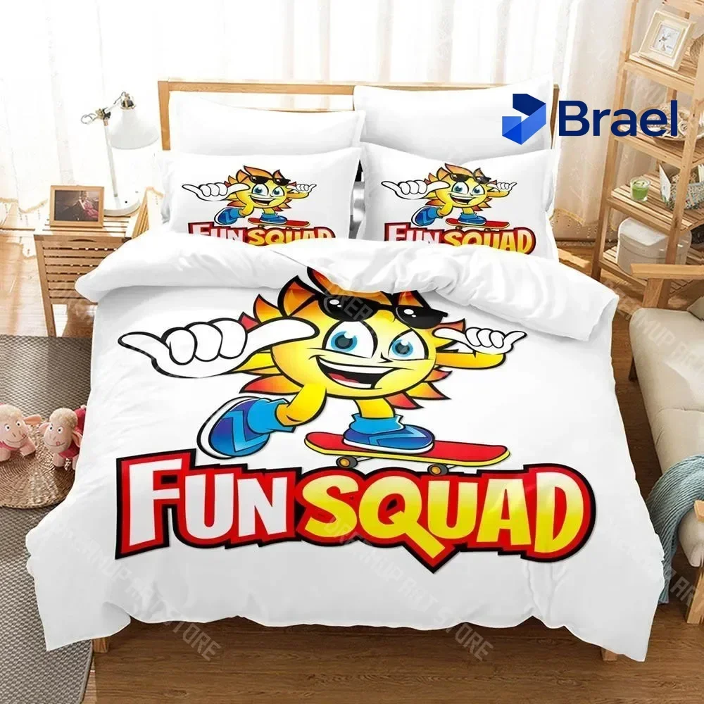 Exquisite 3D Print Fun Squad Bedding Set Single Twin Full Queen King Size Bed Set Aldult Kid Bedroom Duvetcover Sets