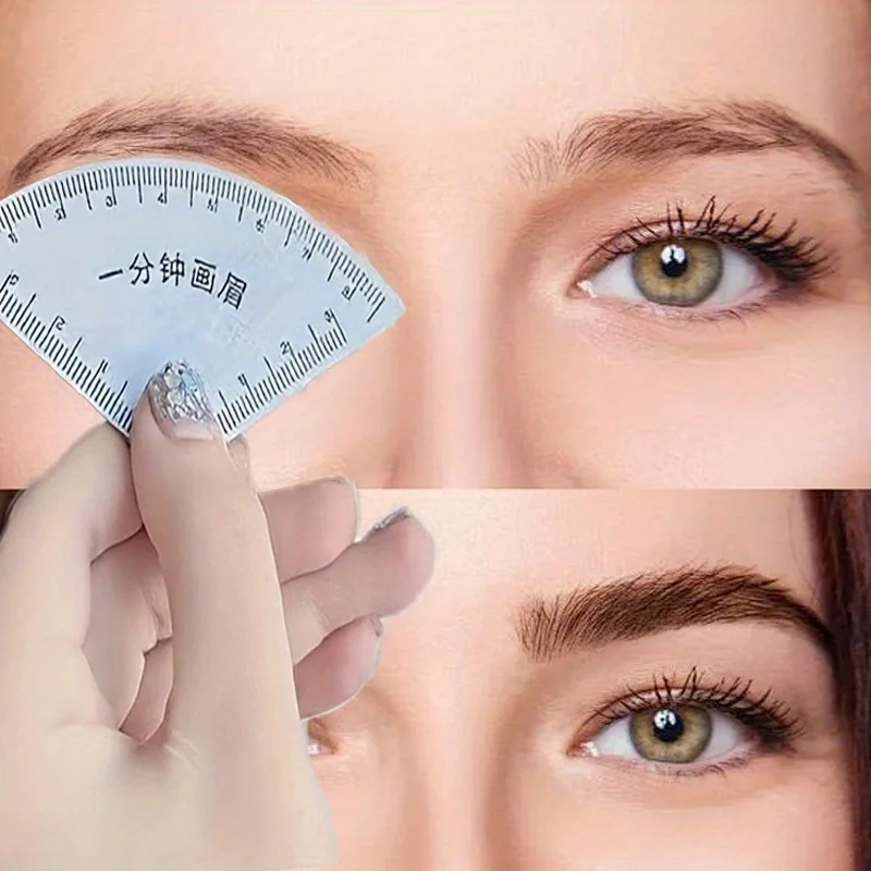 Professional Eyebrow Stencil Ruler for Beginners - Quick Design Easy to Use Brow Shaping Template Tool