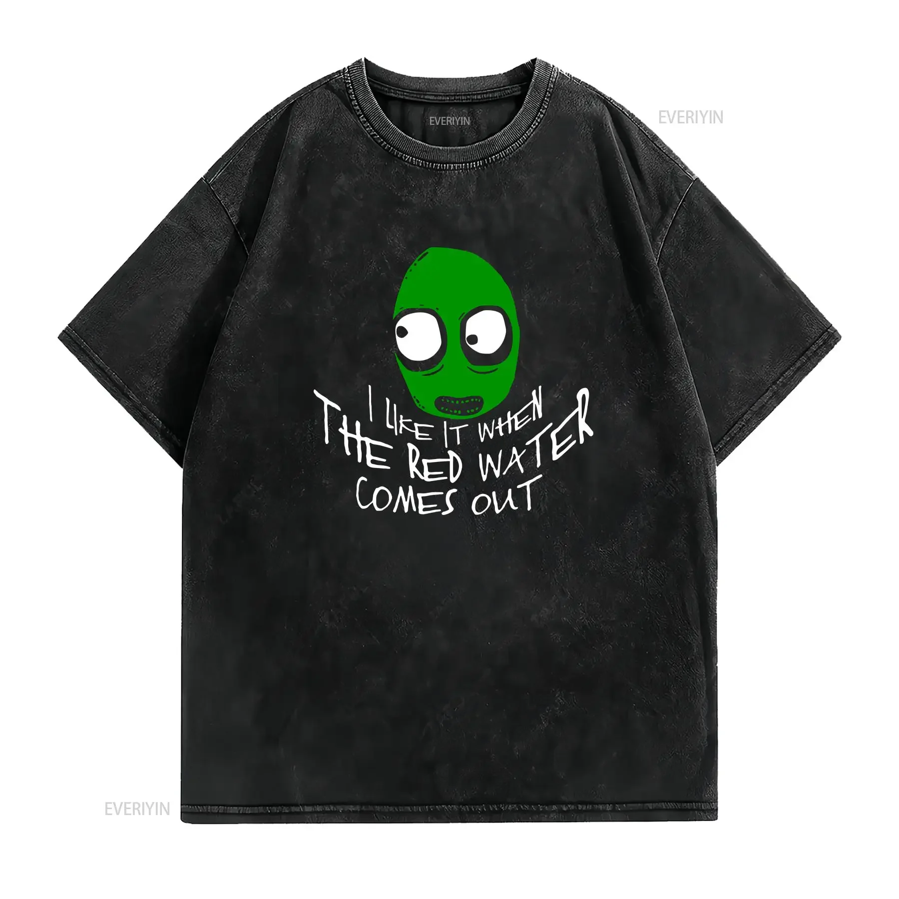 salad fingers i like when water Black T Shirt SweaT s Size S 4XL Adult High Quality Best  vintage Washed Stylish Soft Casual
