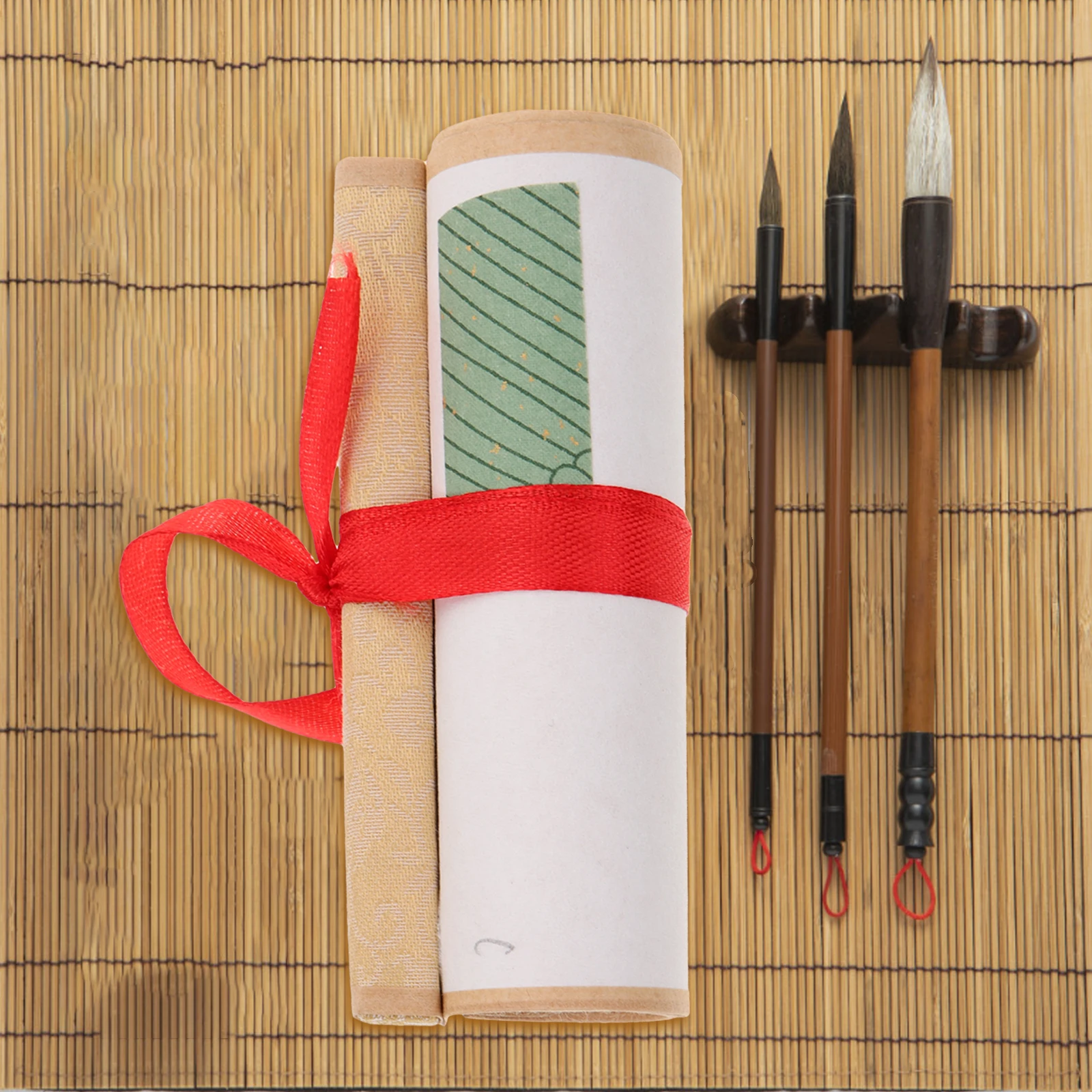 

1 Roll Vintage Calligraphy Scroll Paper Blank Hanging Scroll for Chinese Painting and Writing Practice Art Wall Decoration