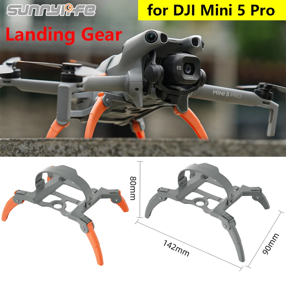 

Sunnylife Landing Gear for DJI Mini 5 Pro Lightweight Extender Long Leg Foot Stand Foldable Expansion Protector Drone Accessory