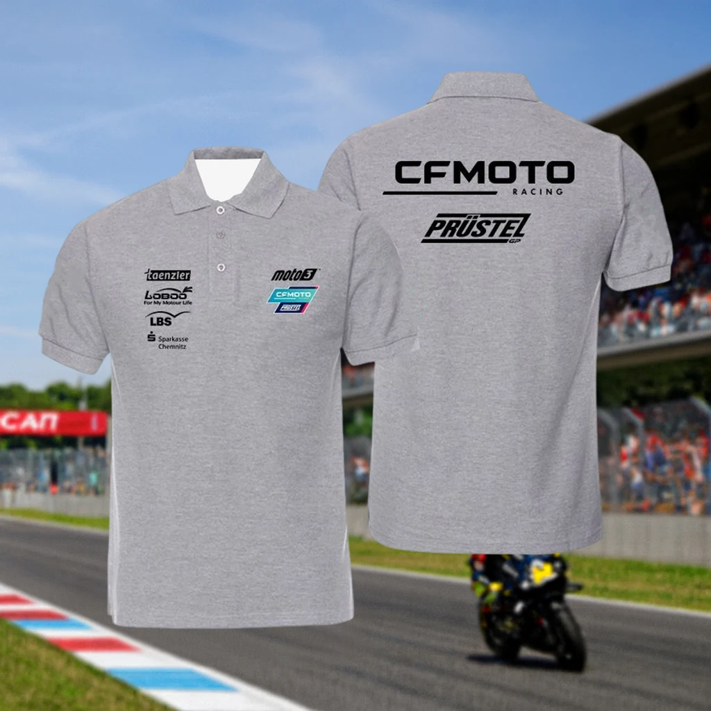

2026 CFMOTO Aspar Racing Team Motorcycle Polo shirt Men Women Short Sleeve Comfortable Sport Casual Fashion Daily Top