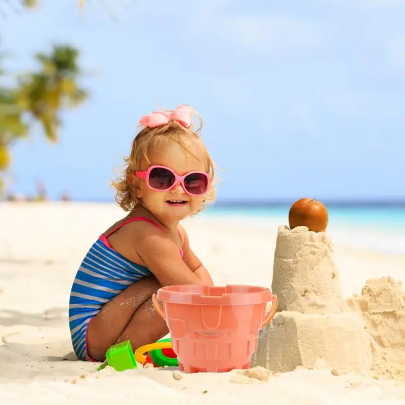 Zabawki plażowe dla dzieci Zestaw narzędzi do piasku Zabawki plażowe Zwierzęce formy do piasku 9-częściowe zabawki dla maluchów Zabawki do piaskownicy Zabawki podróżne z wiadrem do piasku