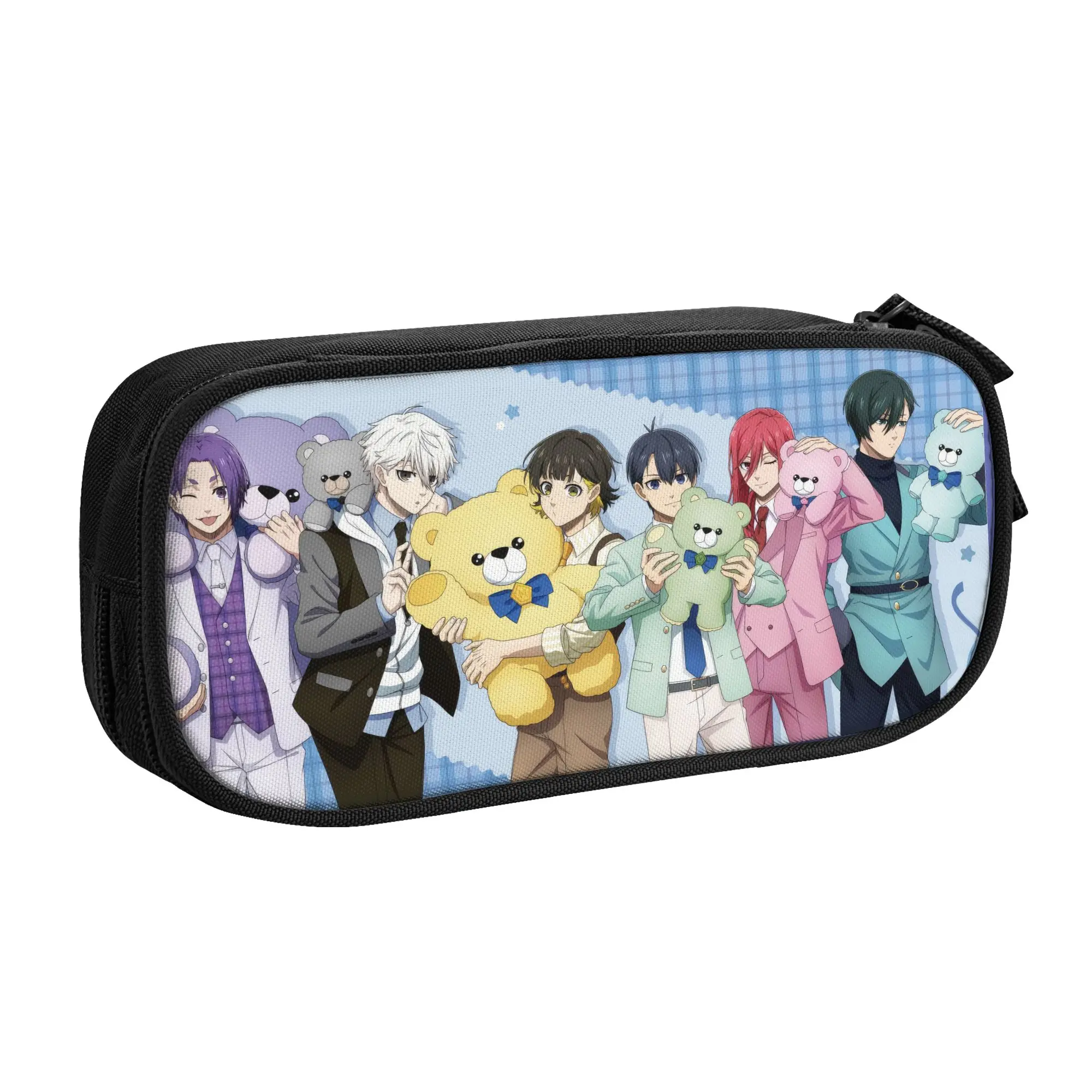 Estuche para lápices de Anime Blue Lock, caja para bolígrafos clásica, bolsa para estudiantes, gran capacidad de almacenamiento, suministros escolares, estuches para lápices con cremallera
