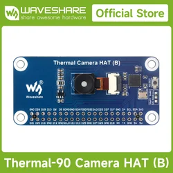 Waveshare Long-wave IR Thermal Imaging Camera HAT (B) For Raspberry Pi, Options For 45°/90° FOV, Raspberry Pi IR Camera, 80×62